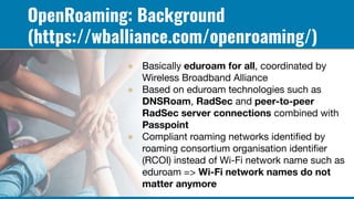 Beyond eduroam: Combining eduroam, (5G) SIM authentication and OpenRoaming