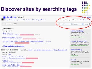 Discover sites by searching tags 