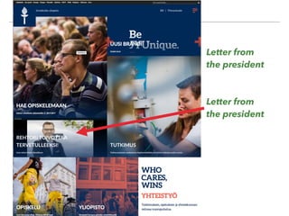 Letter from
the president
Letter from
the president
 