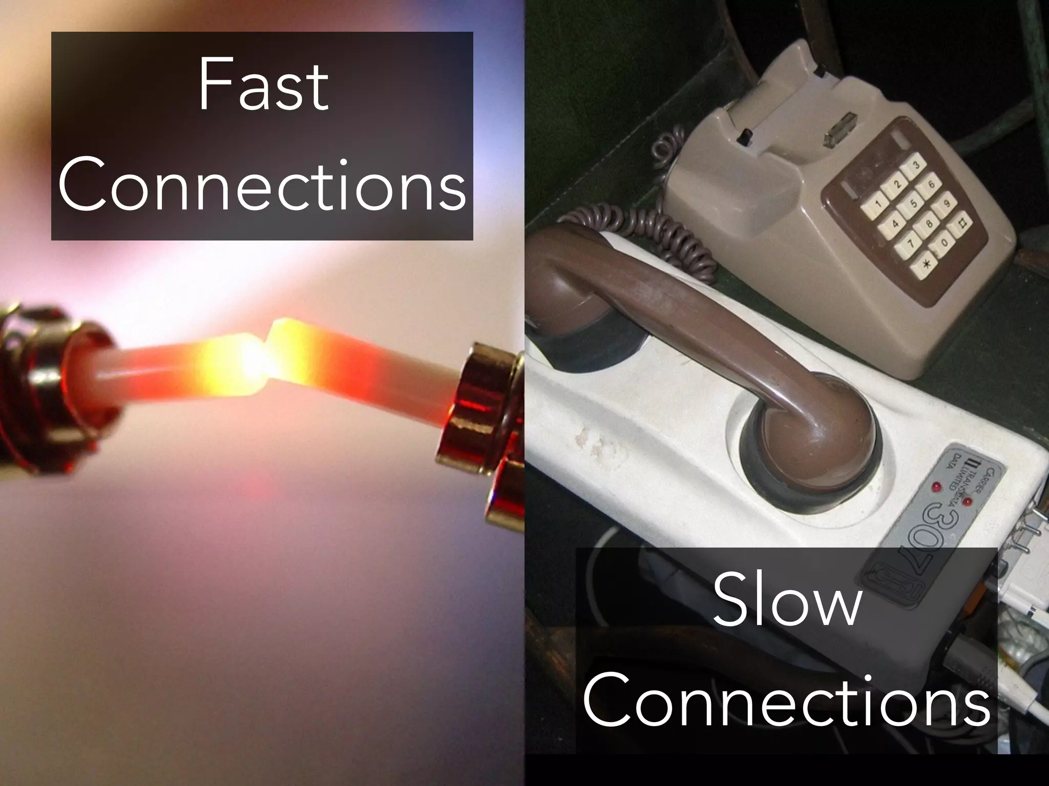 Fast 
Connections 
Slow 
Connections 
 