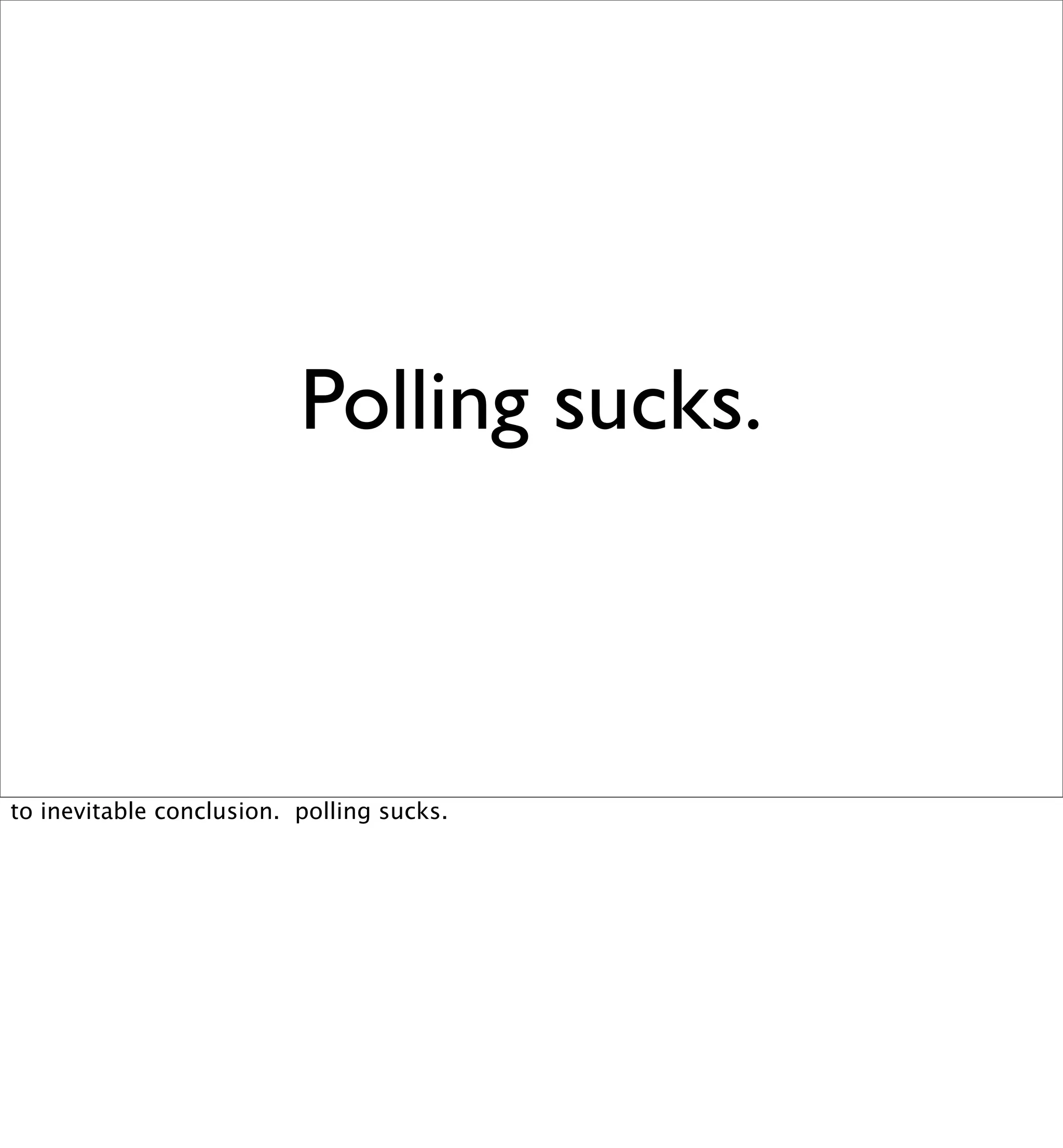 Beyond REST? Building Data Services with XMPP PubSub