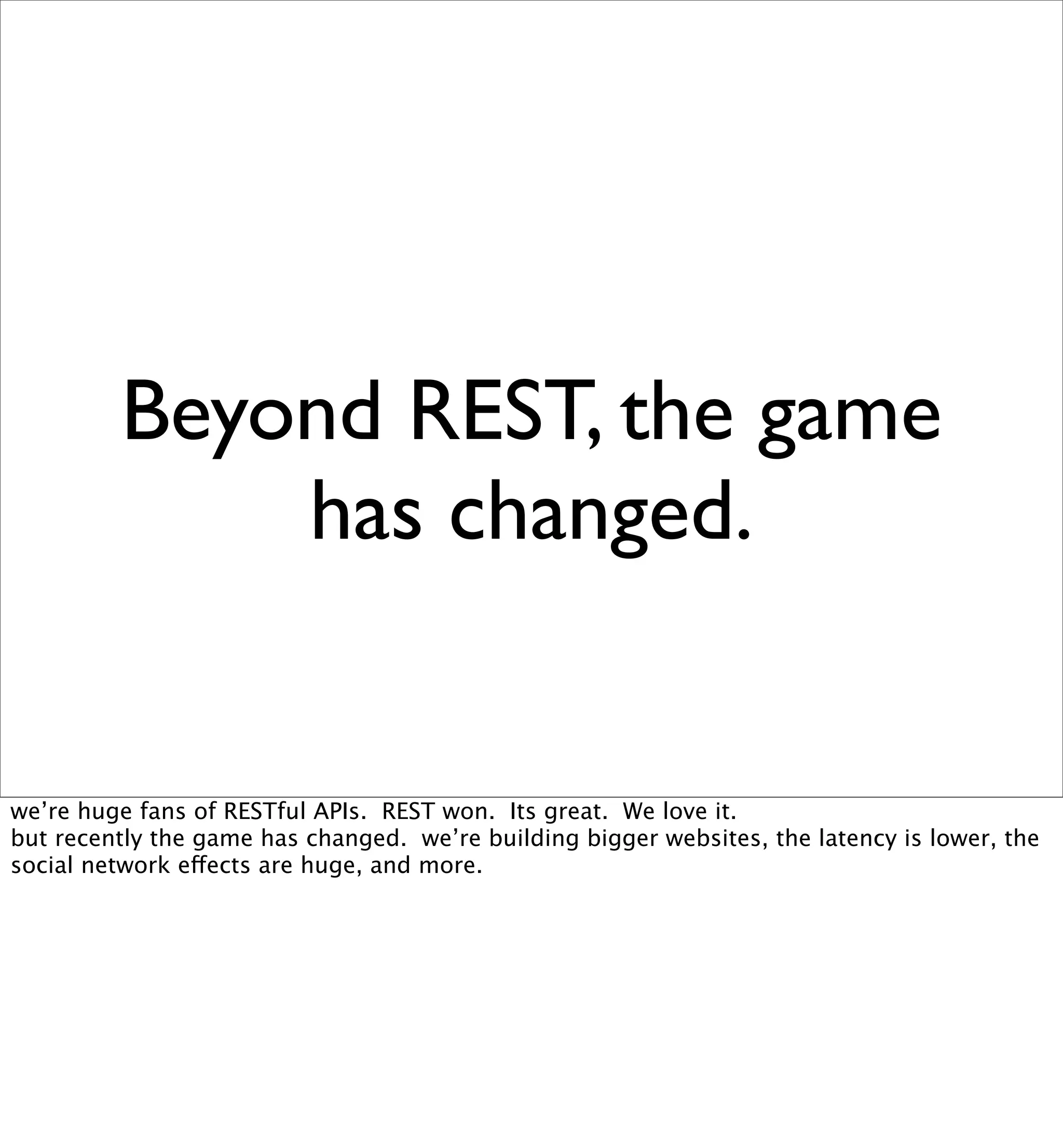 Beyond REST? Building Data Services with XMPP PubSub