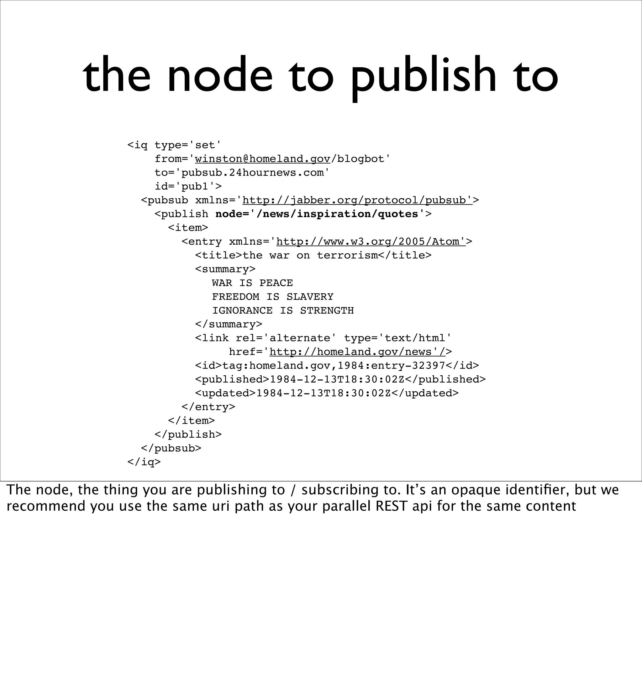 Beyond REST? Building Data Services with XMPP PubSub