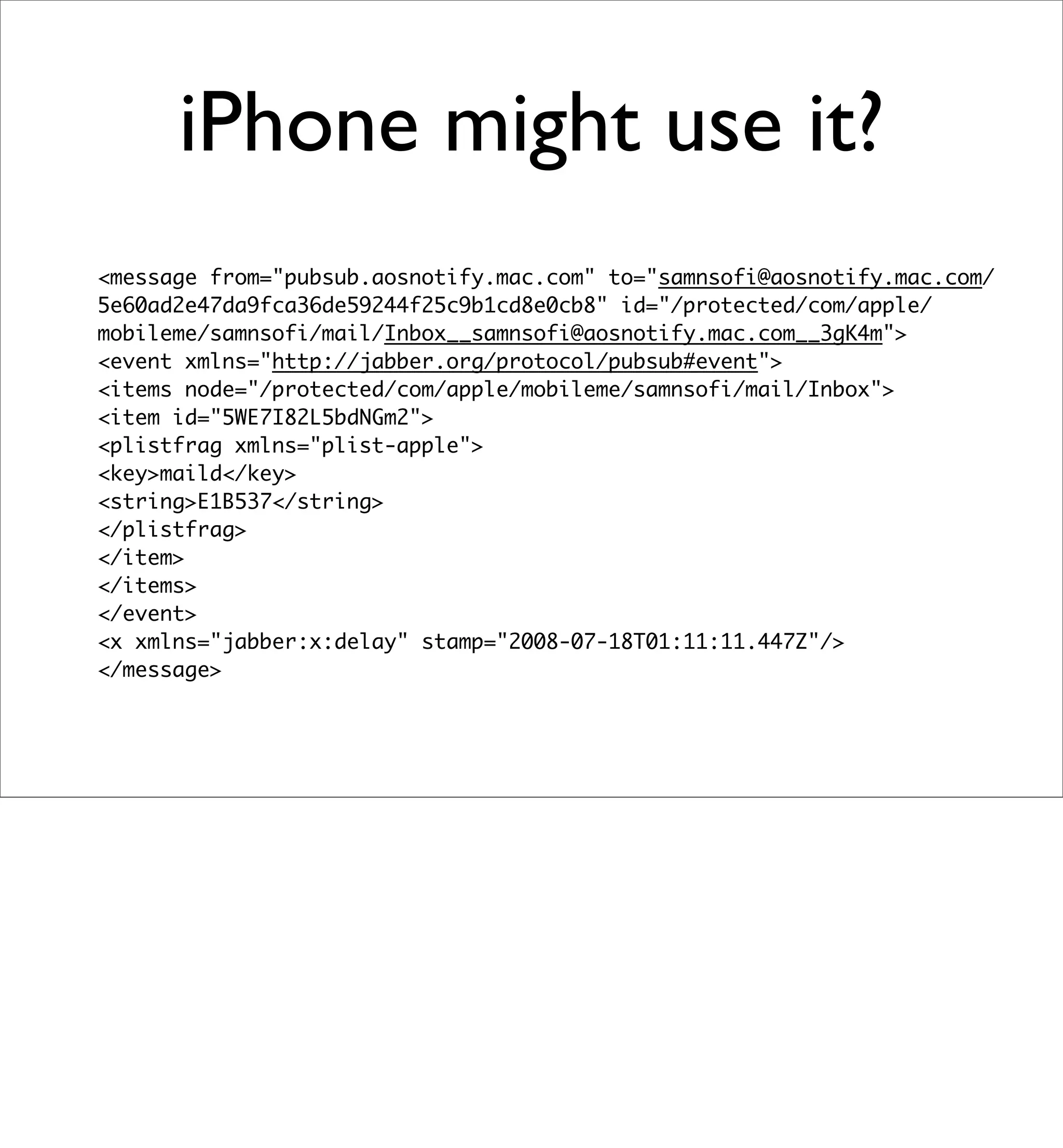 Beyond REST? Building Data Services with XMPP PubSub
