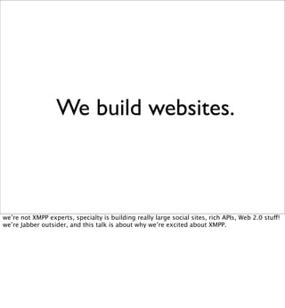 Beyond REST? Building Data Services with XMPP PubSub