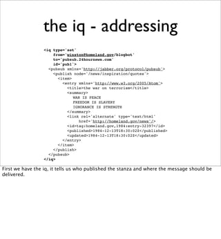 Beyond REST? Building Data Services with XMPP PubSub