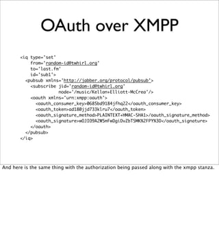 Beyond REST? Building Data Services with XMPP PubSub