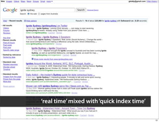 ‘real time’ mixed with ‘quick index time’

                                            51
 