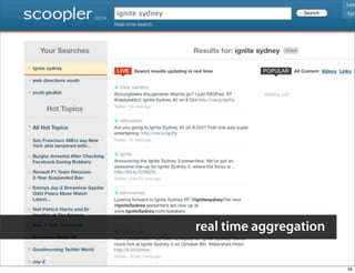 real time aggregation

                        55
 