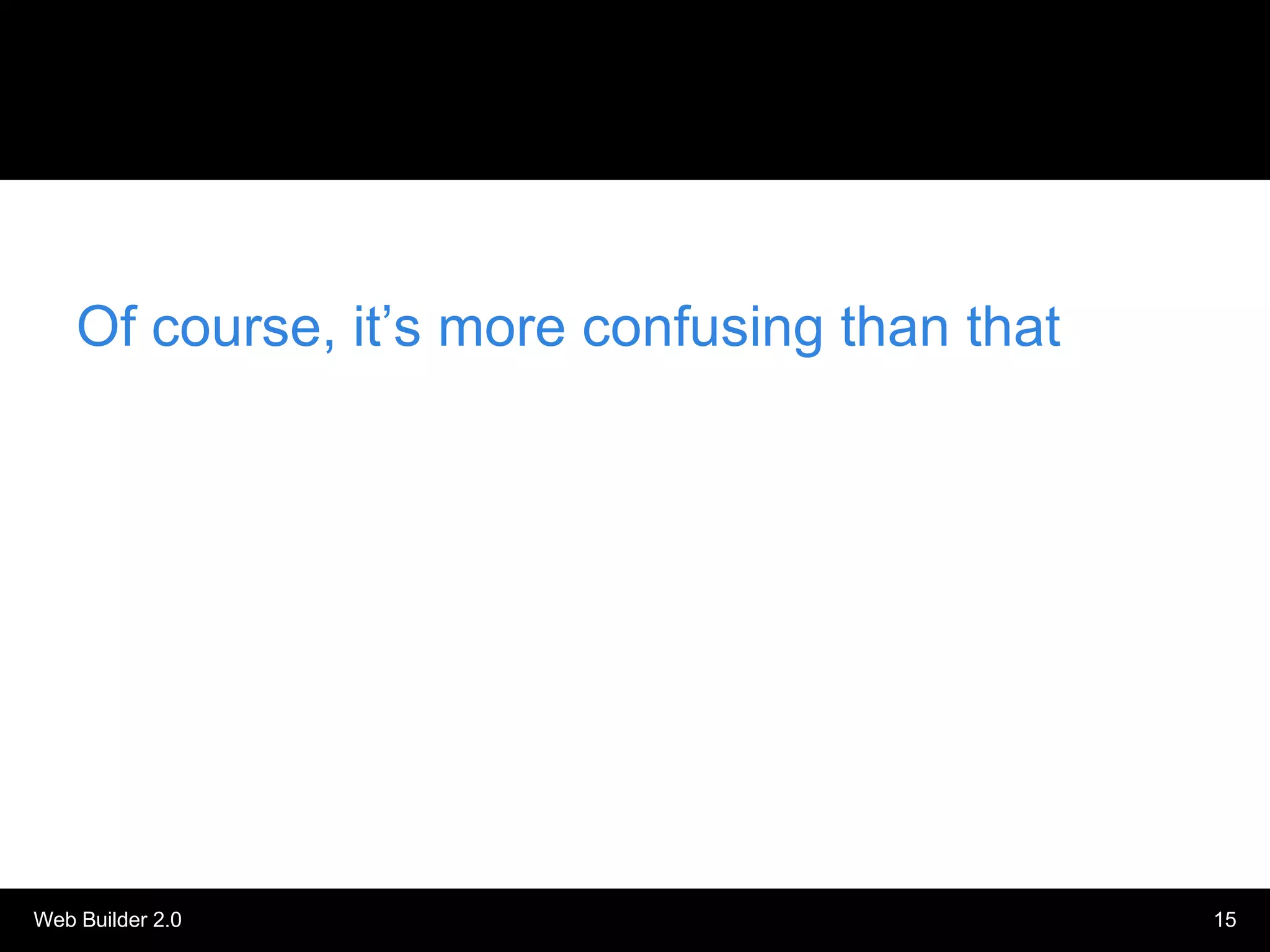 Of course, it’s more confusing than that 