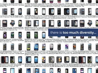 there is too much diversity...
 