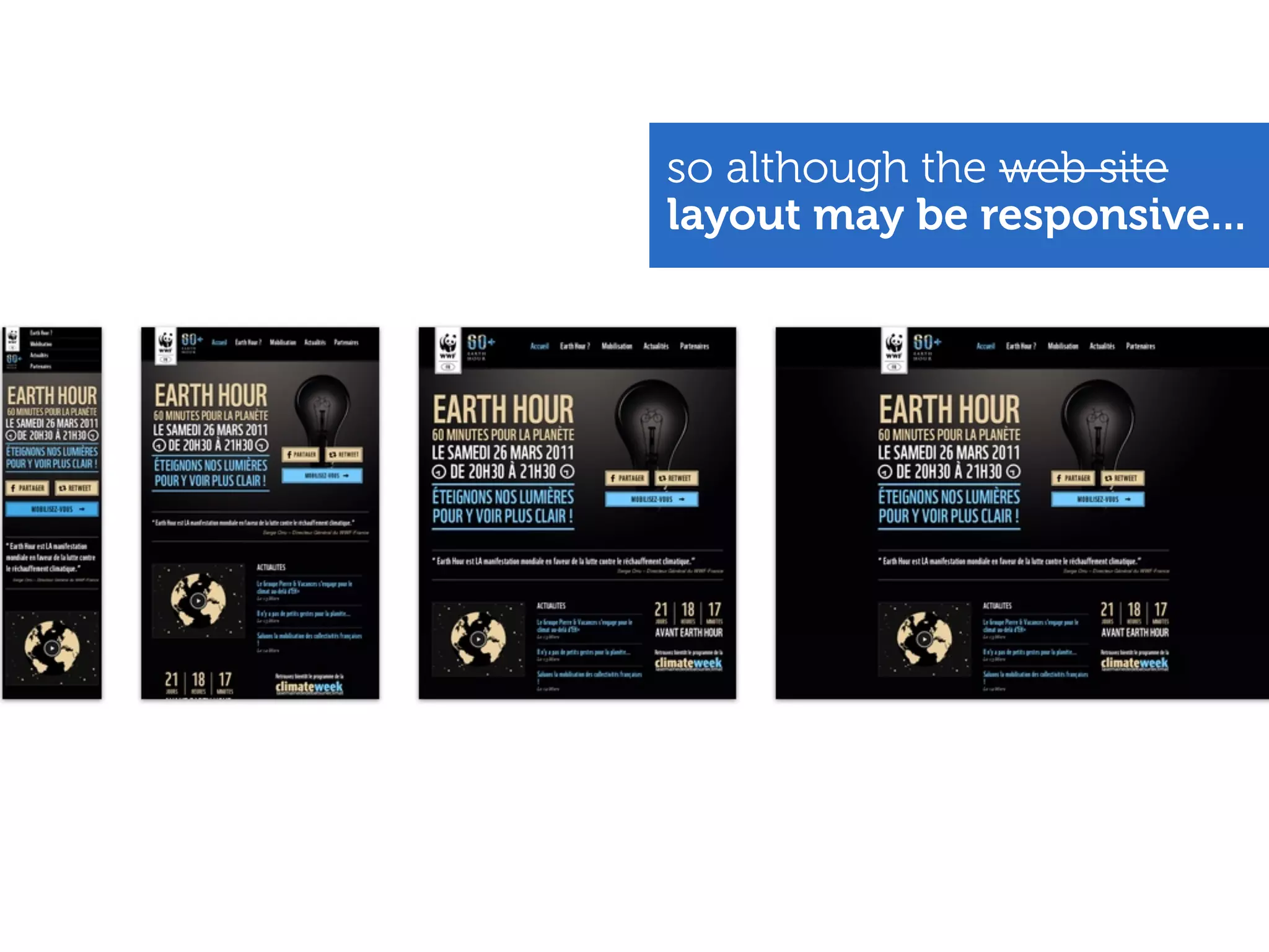 so although the web site
layout may be responsive...
 