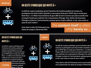 desktop




                   the content itself is often
                            only barely so...

          tablet




mobile
 
