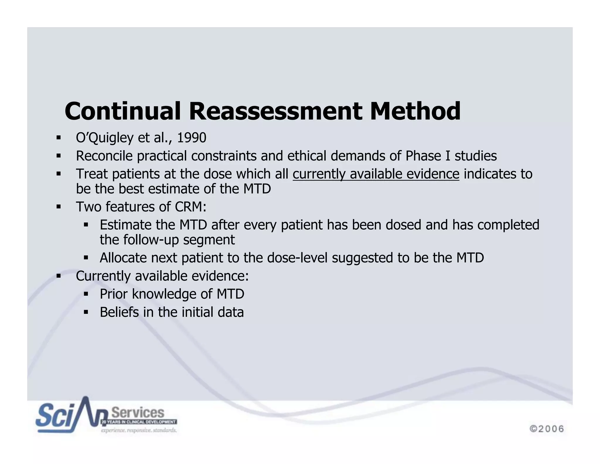 Beyond Traditional Designs in Early Drug Development