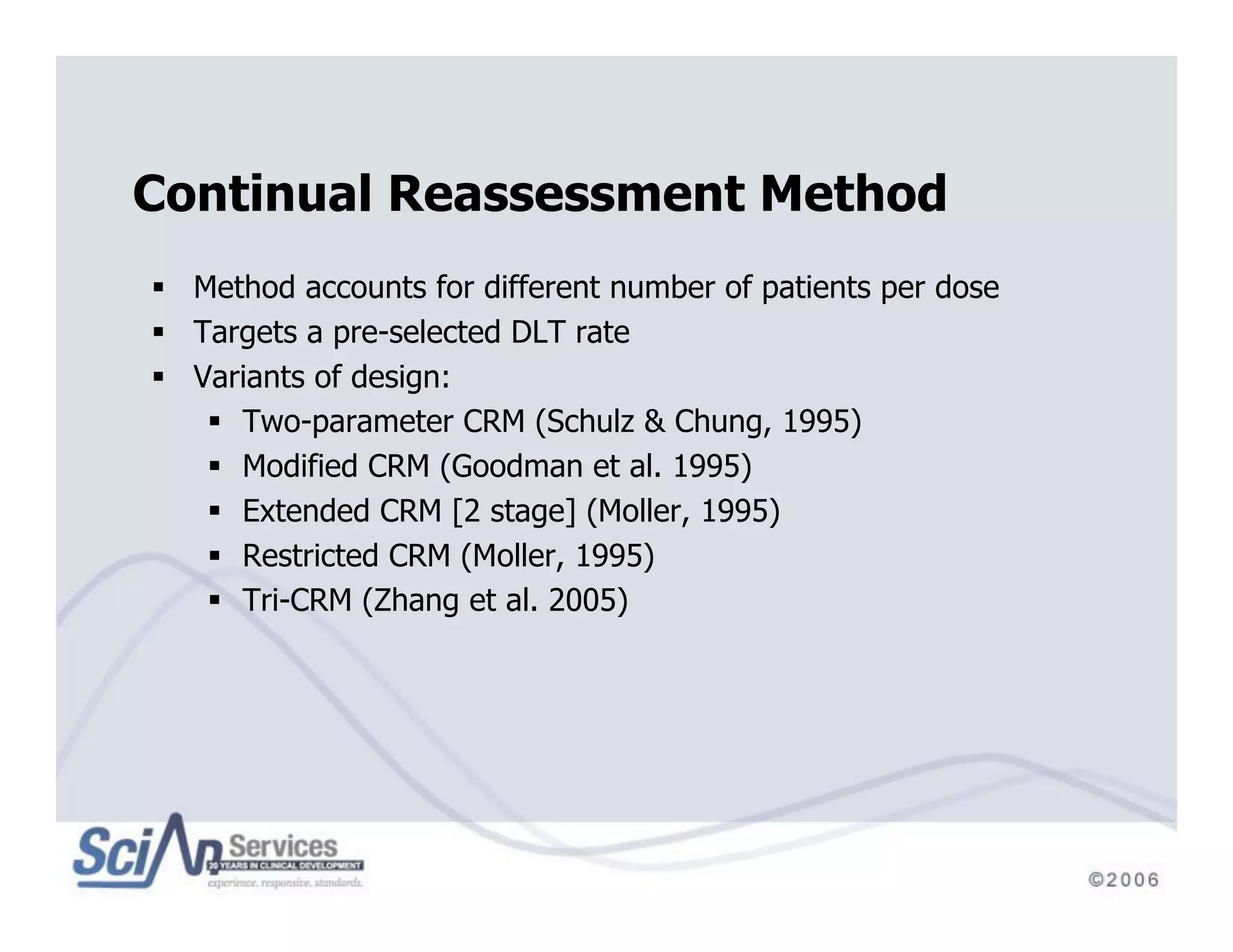 Beyond Traditional Designs in Early Drug Development