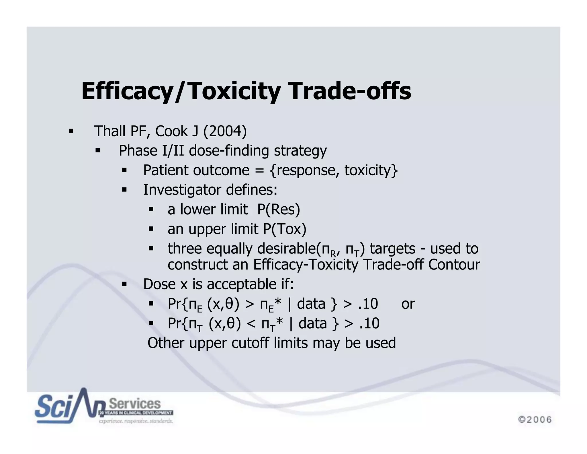 Beyond Traditional Designs in Early Drug Development