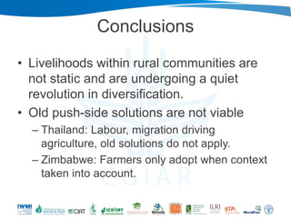 Beyond agriculture: Transcending sectors for diversified livelihoods