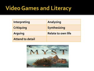 Real Game ExamplesFinal Fantasy XII (rated Teen)http://www.youtube.com/watch?v=SCJJALqGQHM&feature=PlayList&p=977479D95F542BBF&index=2