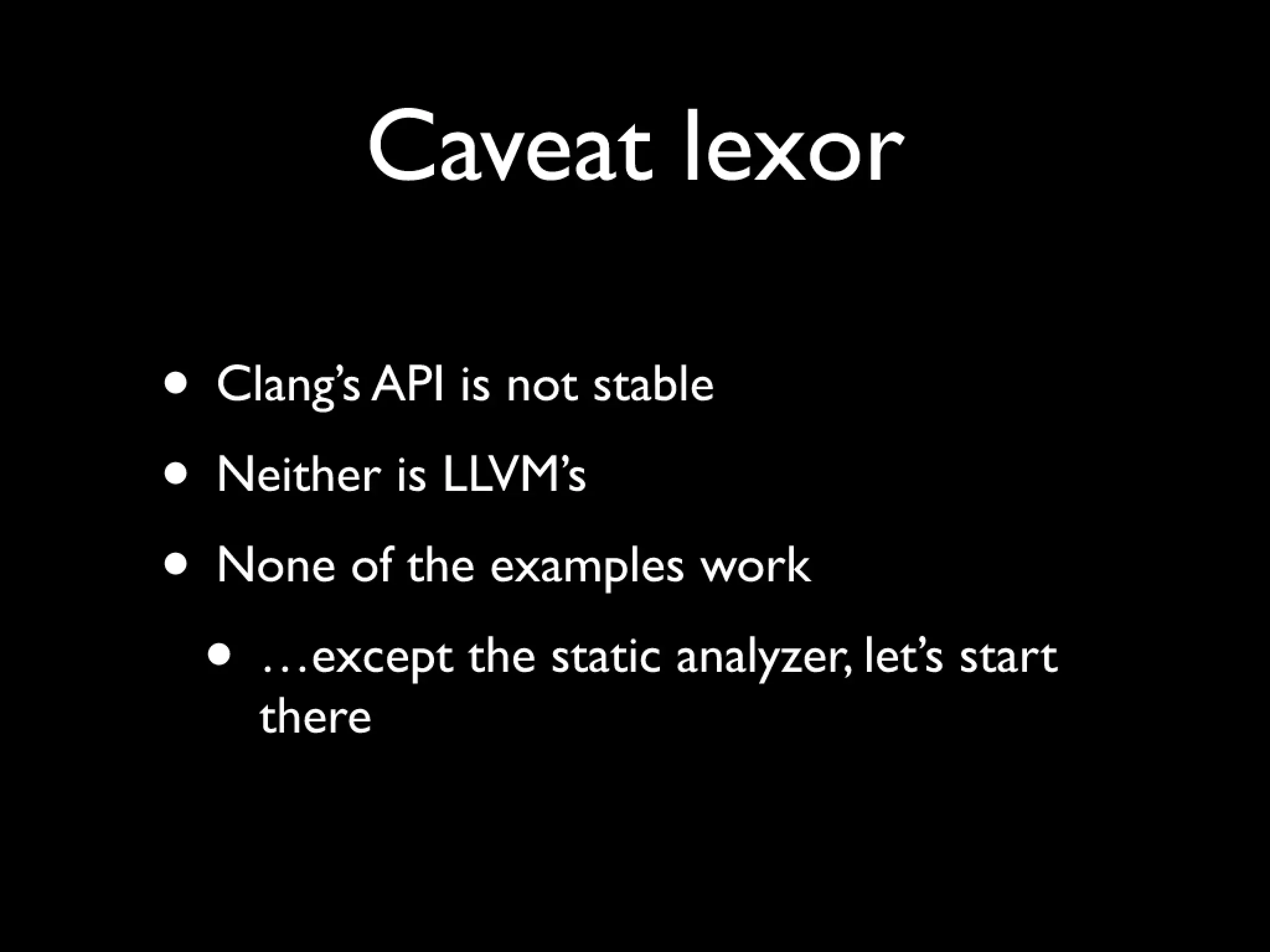 Beyond build and analyze