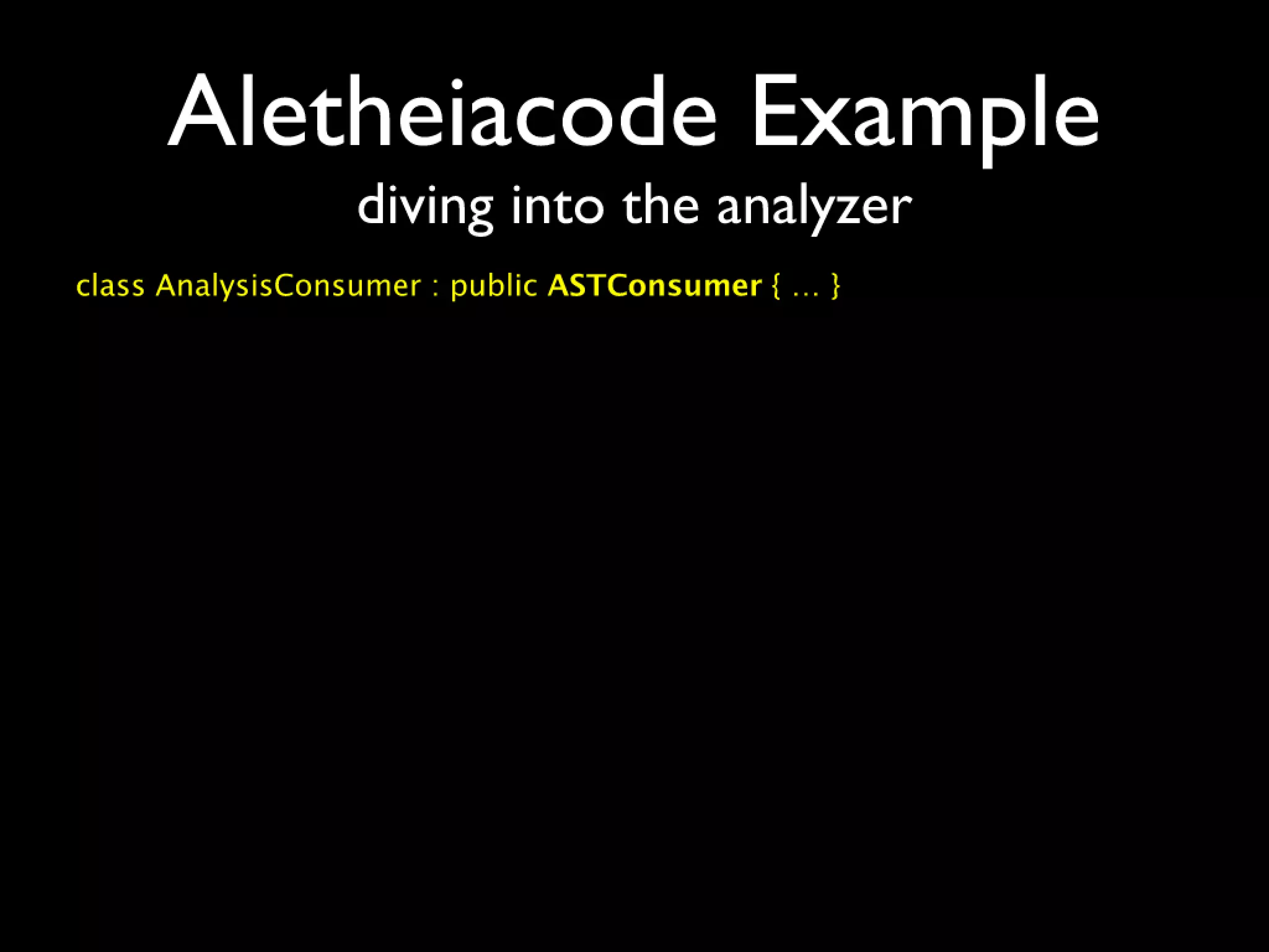 Beyond build and analyze