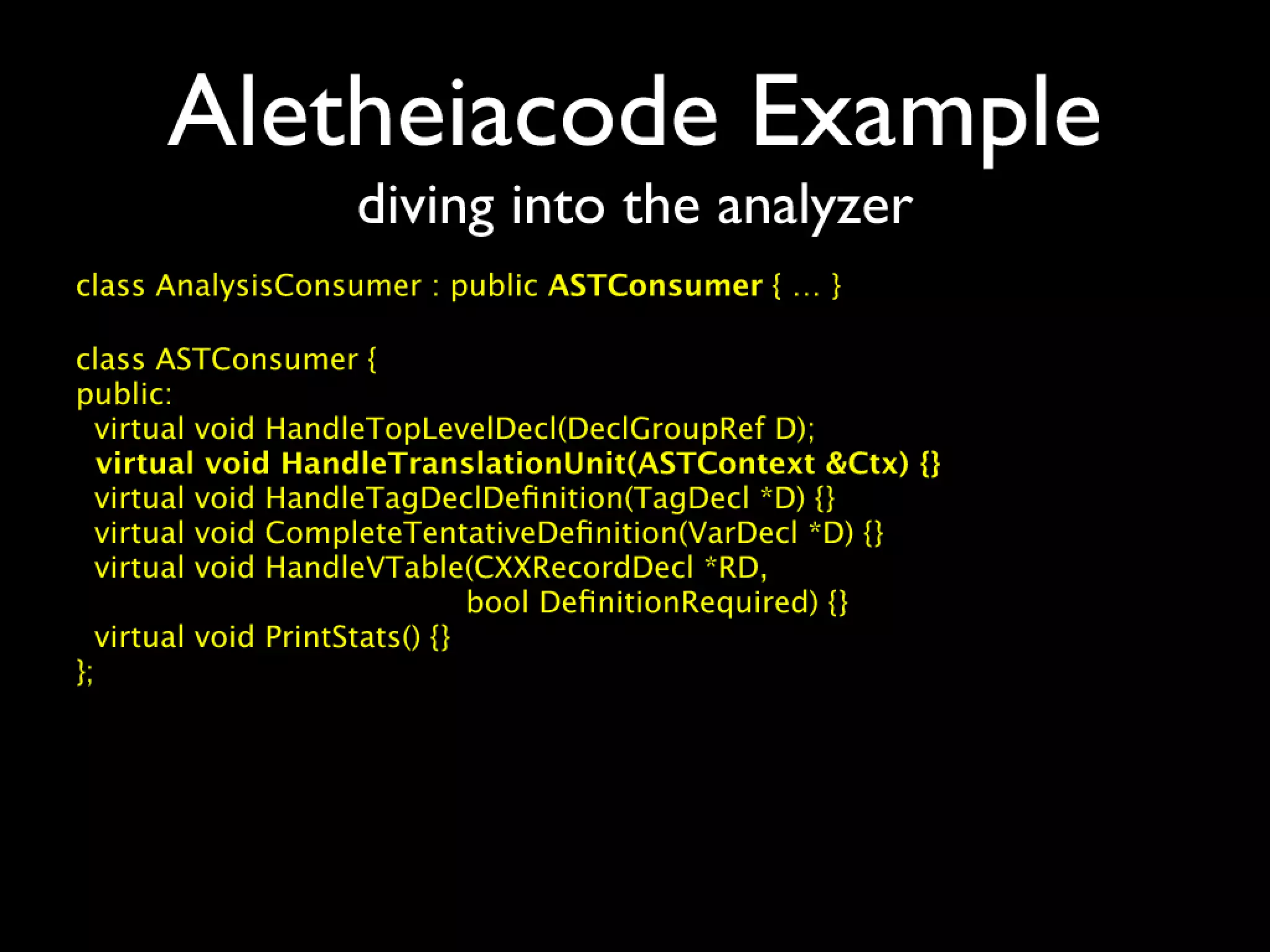 Beyond build and analyze