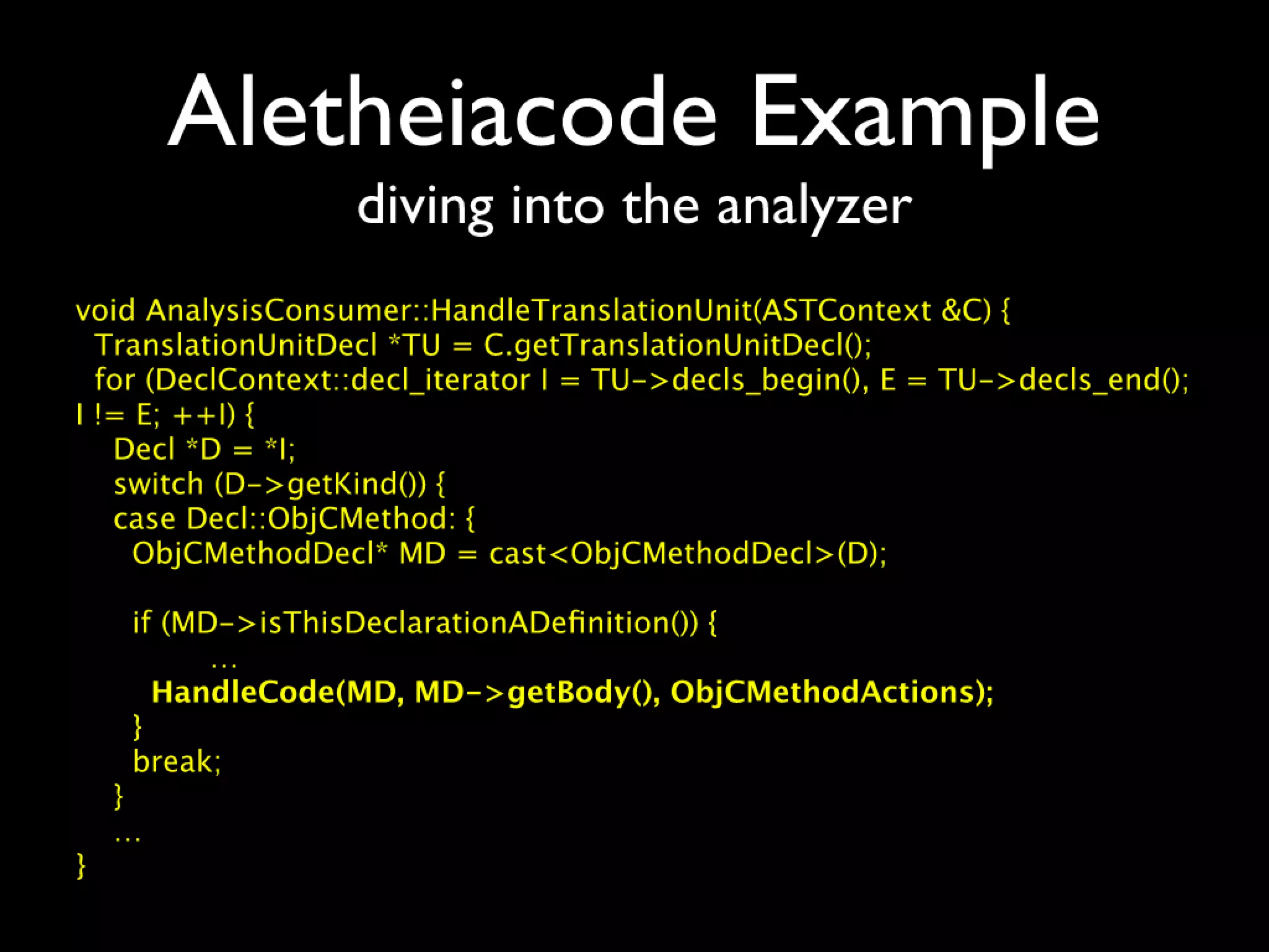 Beyond build and analyze