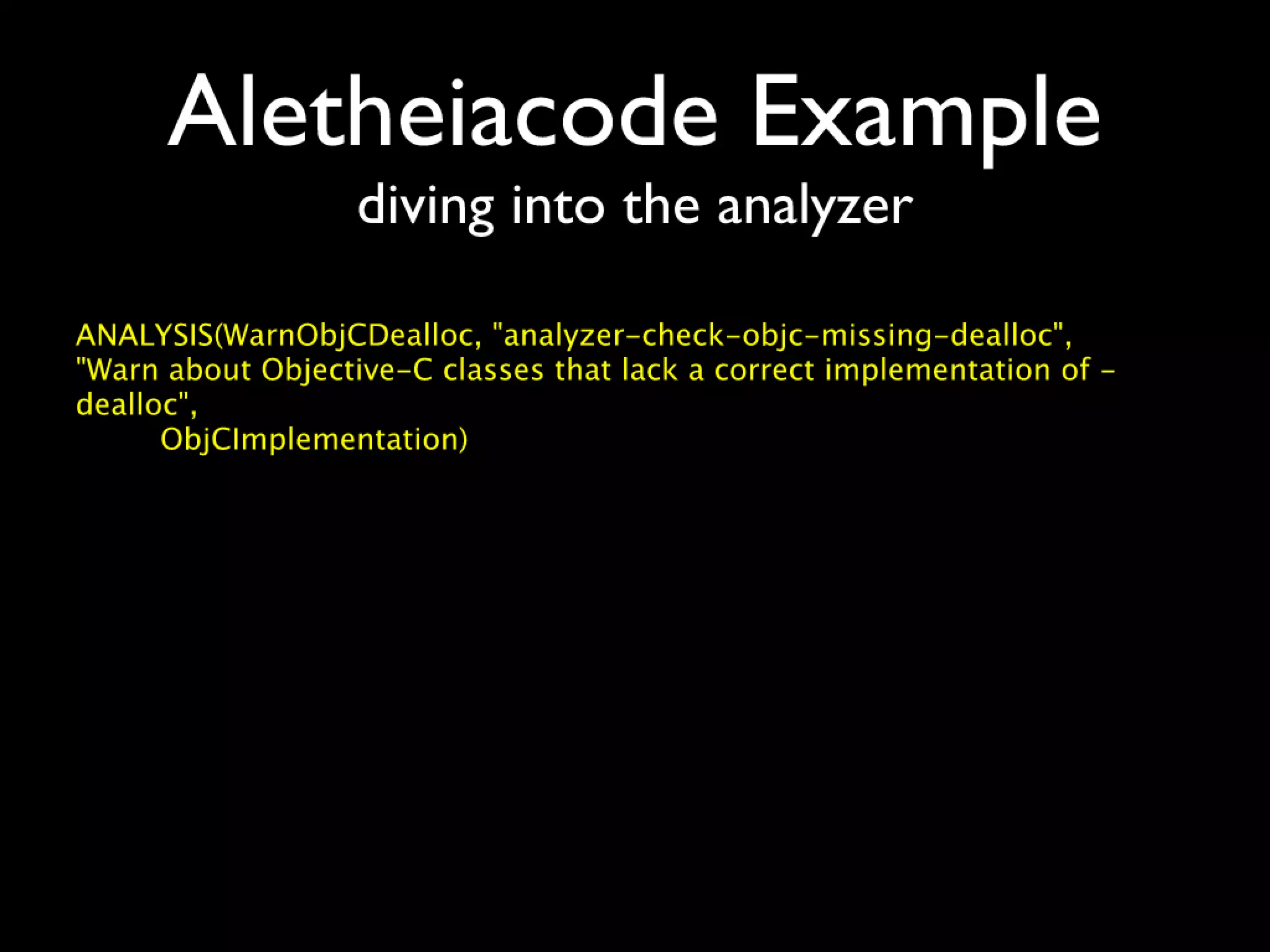 Beyond build and analyze