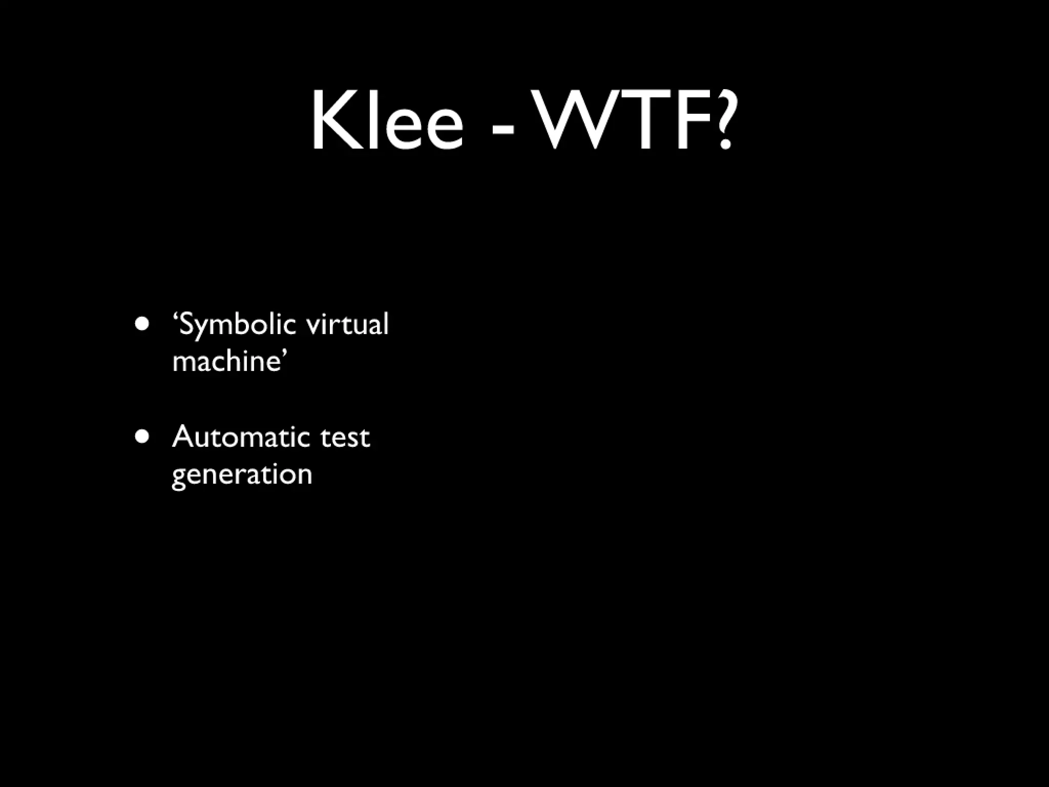 Beyond build and analyze