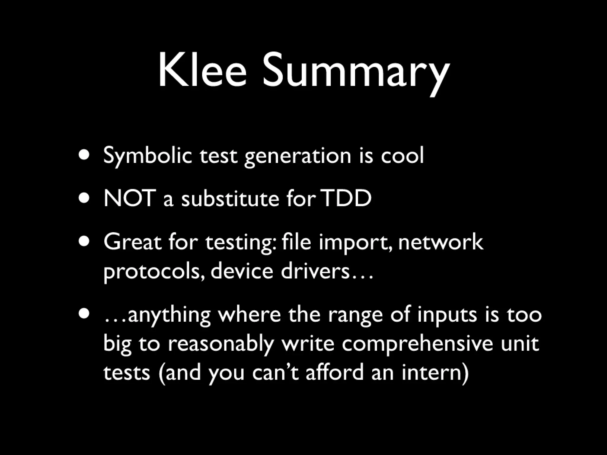 Beyond build and analyze