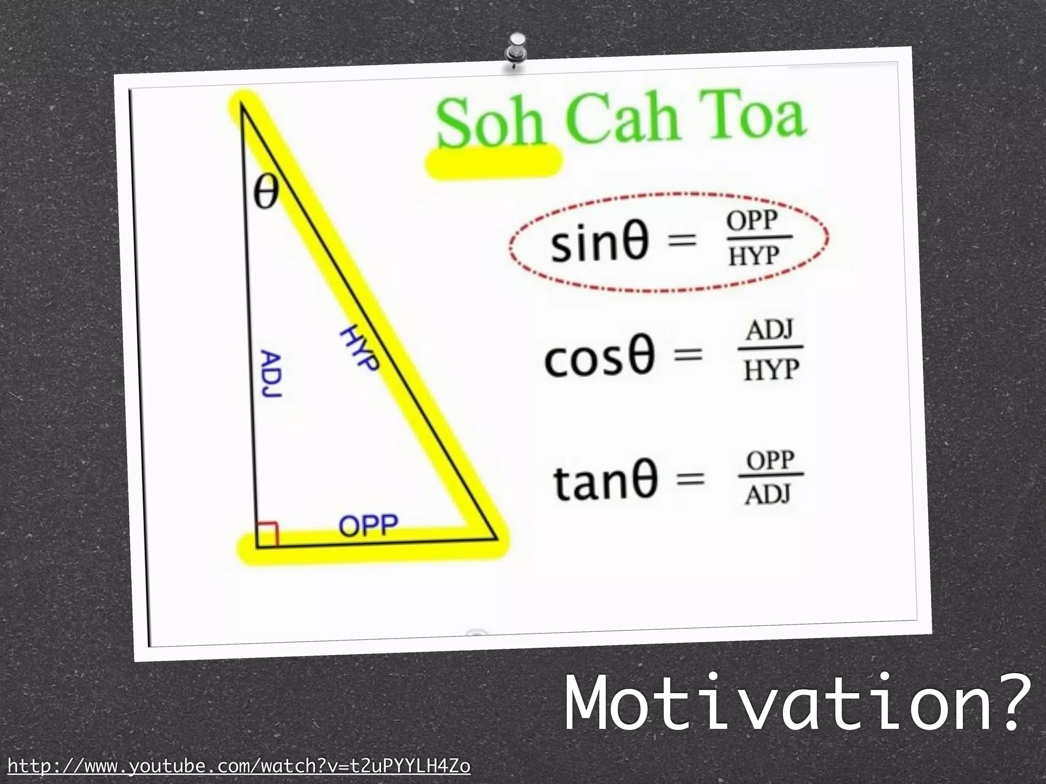 Motivation?
http://www.youtube.com/watch?v=t2uPYYLH4Zo
 