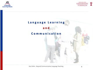 Language
Learning Media
Kurt Kohn - Beyond Communicative Language Teaching
L a n g u a g e L e a r n i n g
a n d
C o m m u n i c a t i o n
4
 