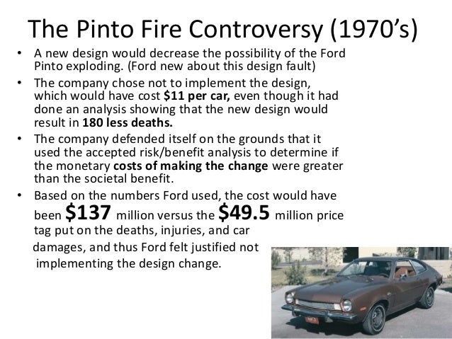 ford pinto ethics essay Ford pinto case: business ethics what level of safety does an auto consumer expect from the manufacturer is it the manufacturer’s responsibility to e. ford pinto ethics essay Ford pinto case: business ethics what level of safety does an auto consumer expect from the manufacturer is it the manufacturer’s responsibility to e.