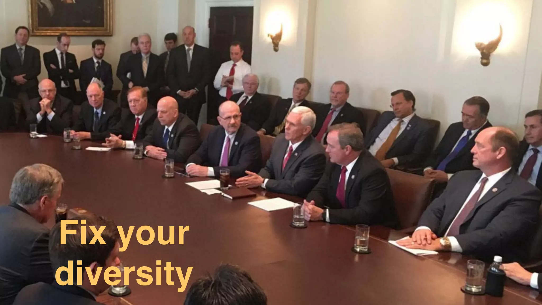 @cliﬀhazell
Fix your
diversity
 