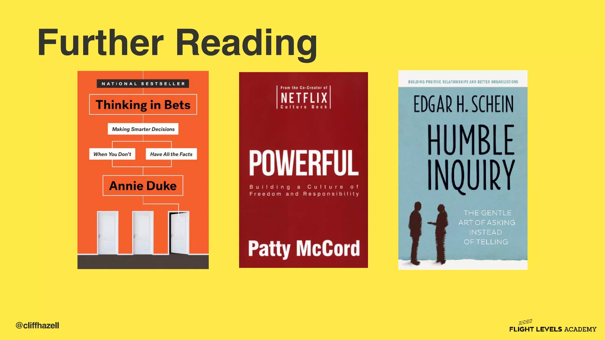 @cliffhazell
Further Reading
 