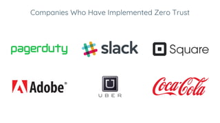 Companies Who Have Implemented Zero Trust
 