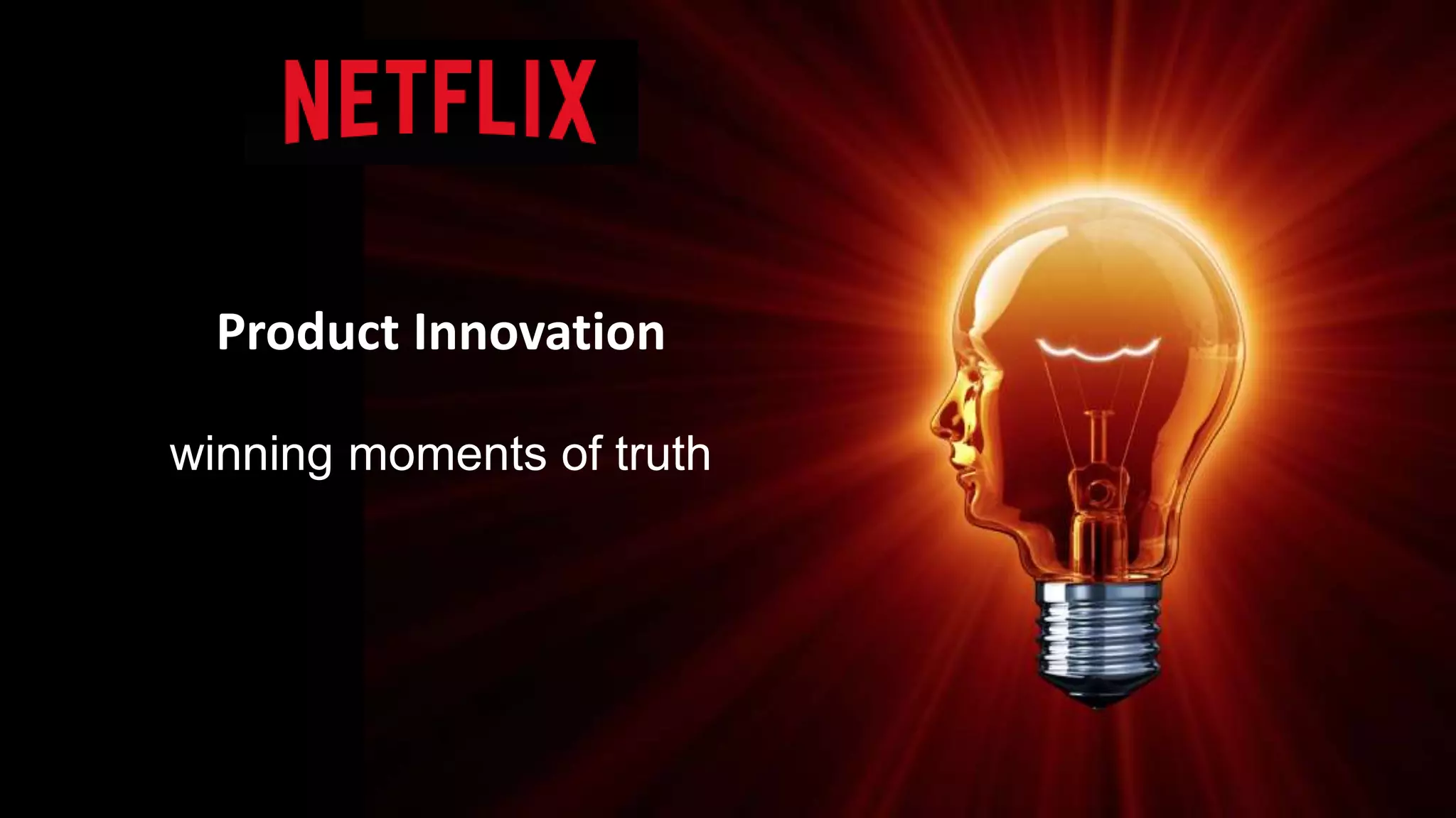 Product Innovation
winning moments of truth
 