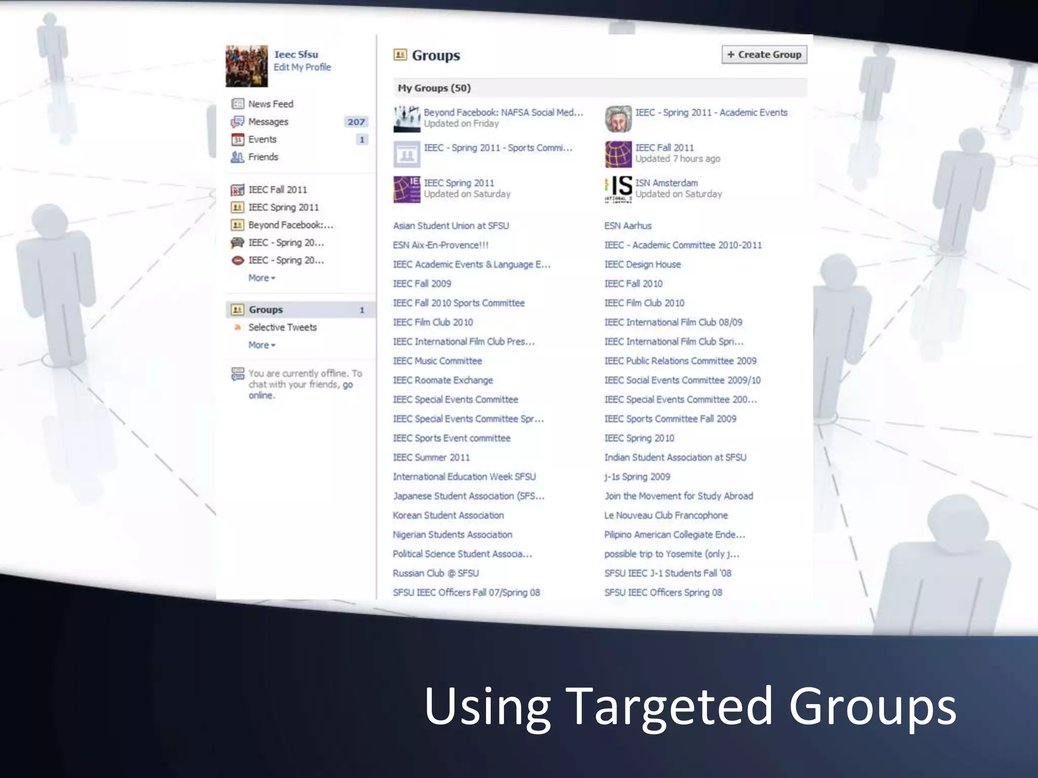 Using Targeted Groups
 