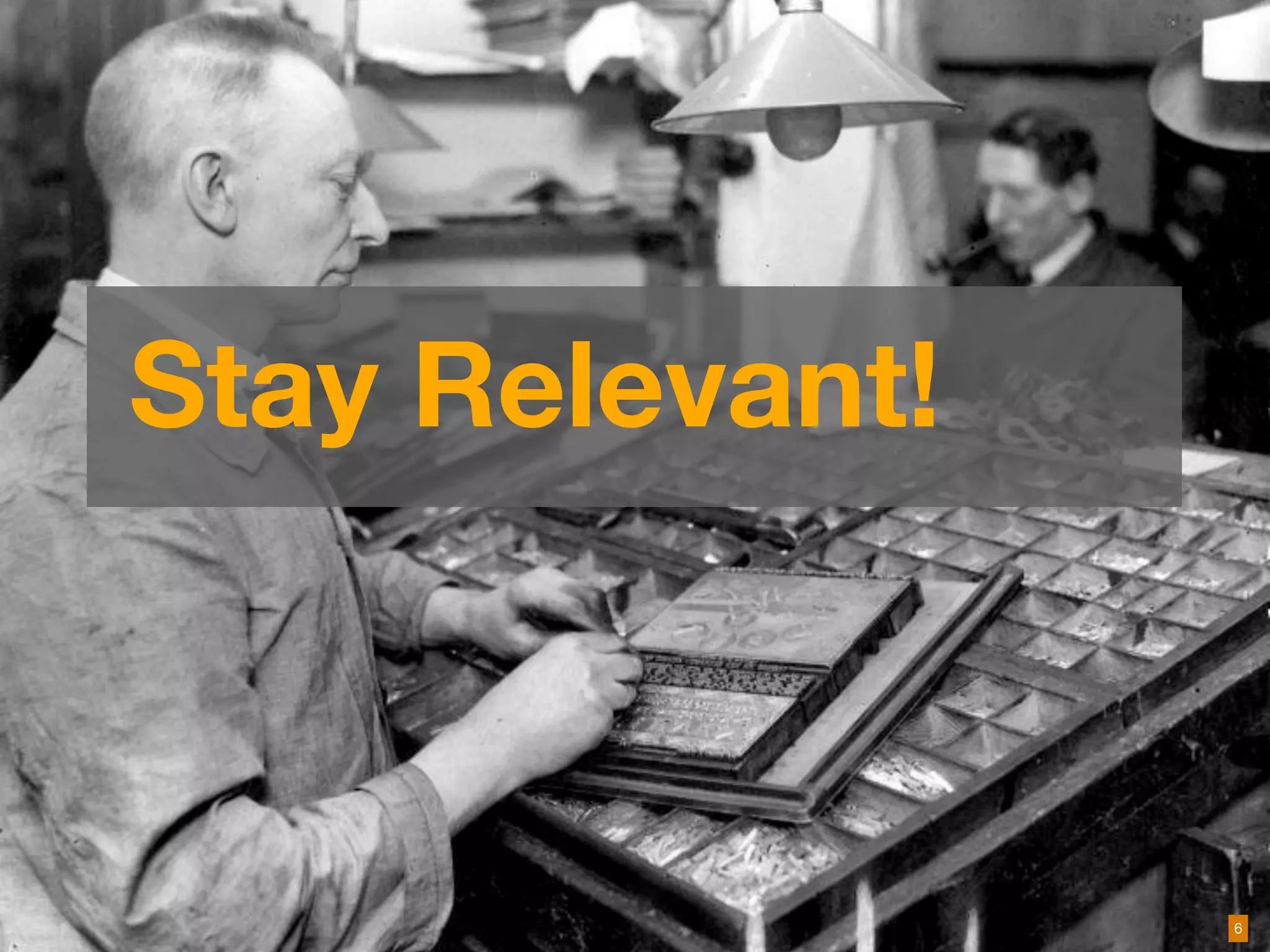 Stay Relevant!



Beyond Findability: Frameworks   IA Summit 2010 | Joe Lamantia | Blend Consulting   6
 