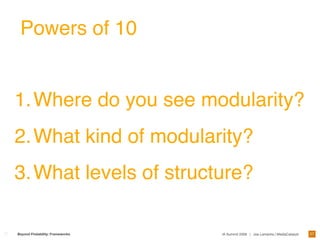 Designing Frameworks For Interaction and User Experience 