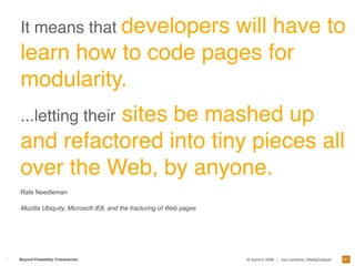 Designing Frameworks For Interaction and User Experience 