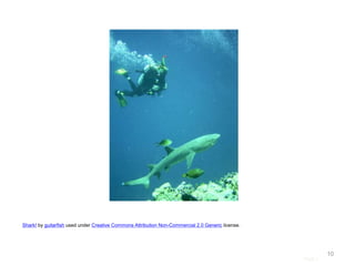 Page |
10
Shark! by guitarfish used under Creative Commons Attribution Non-Commercial 2.0 Generic license.
 