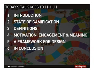 PLAY OR BE PLAYED: THE STATE OF GAMIFICATION

 HYPE CYCLE: NOV 2010 - PRESENT




 HYPE!
 FRENZY!
 PROFITEERING!
 HYPERBOL...