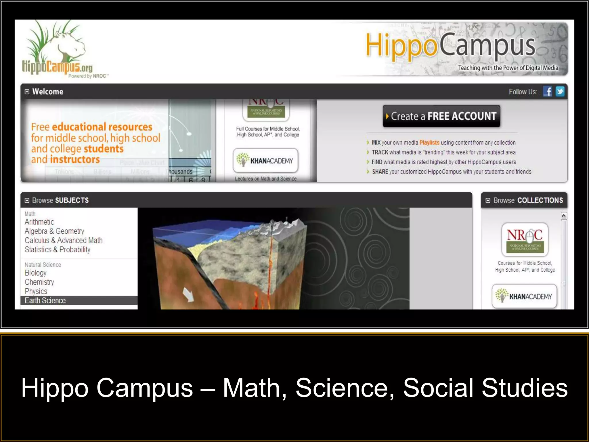 Hippo Campus – Math, Science, Social Studies
 