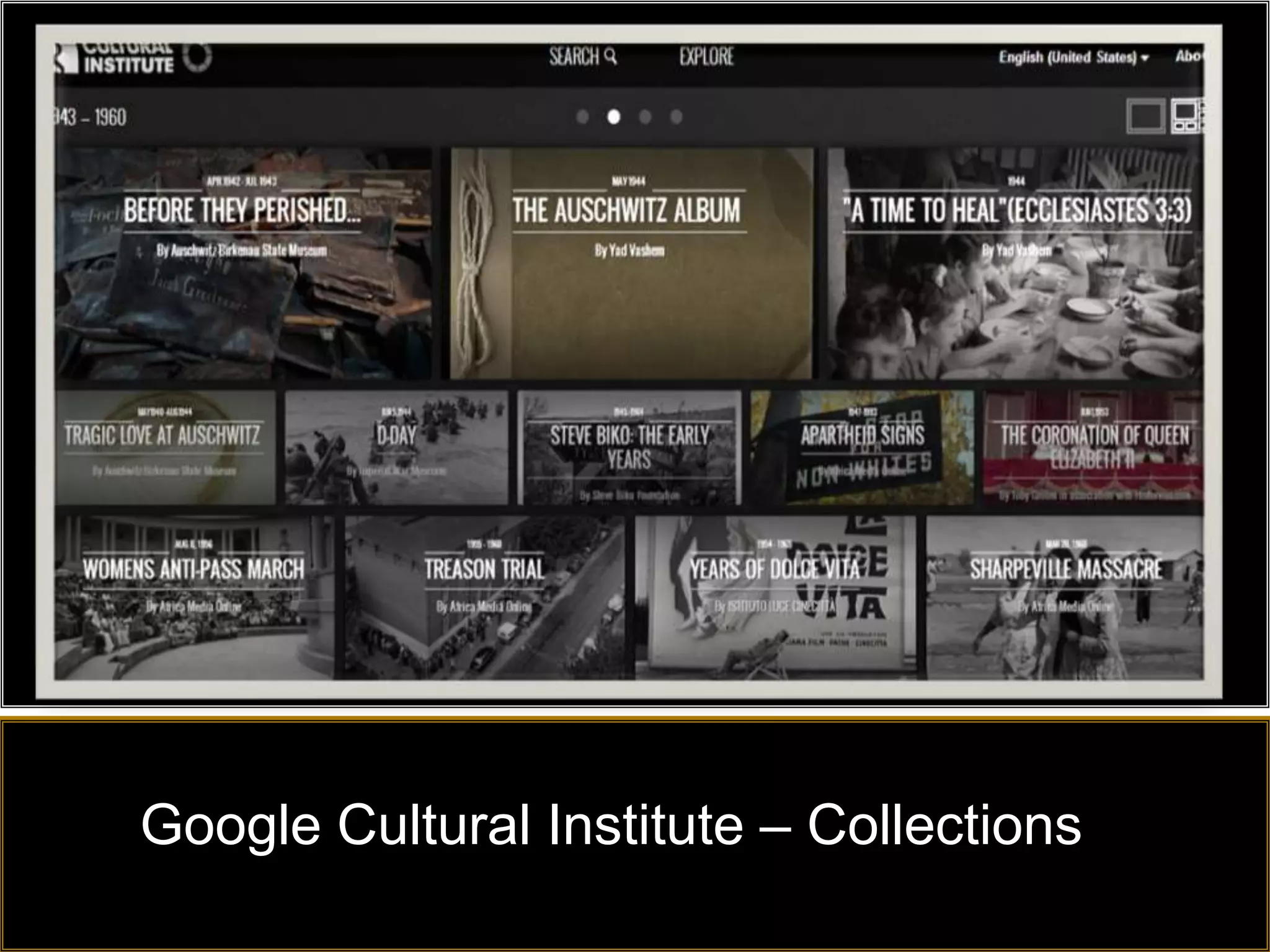 Google Cultural Institute – Collections
 