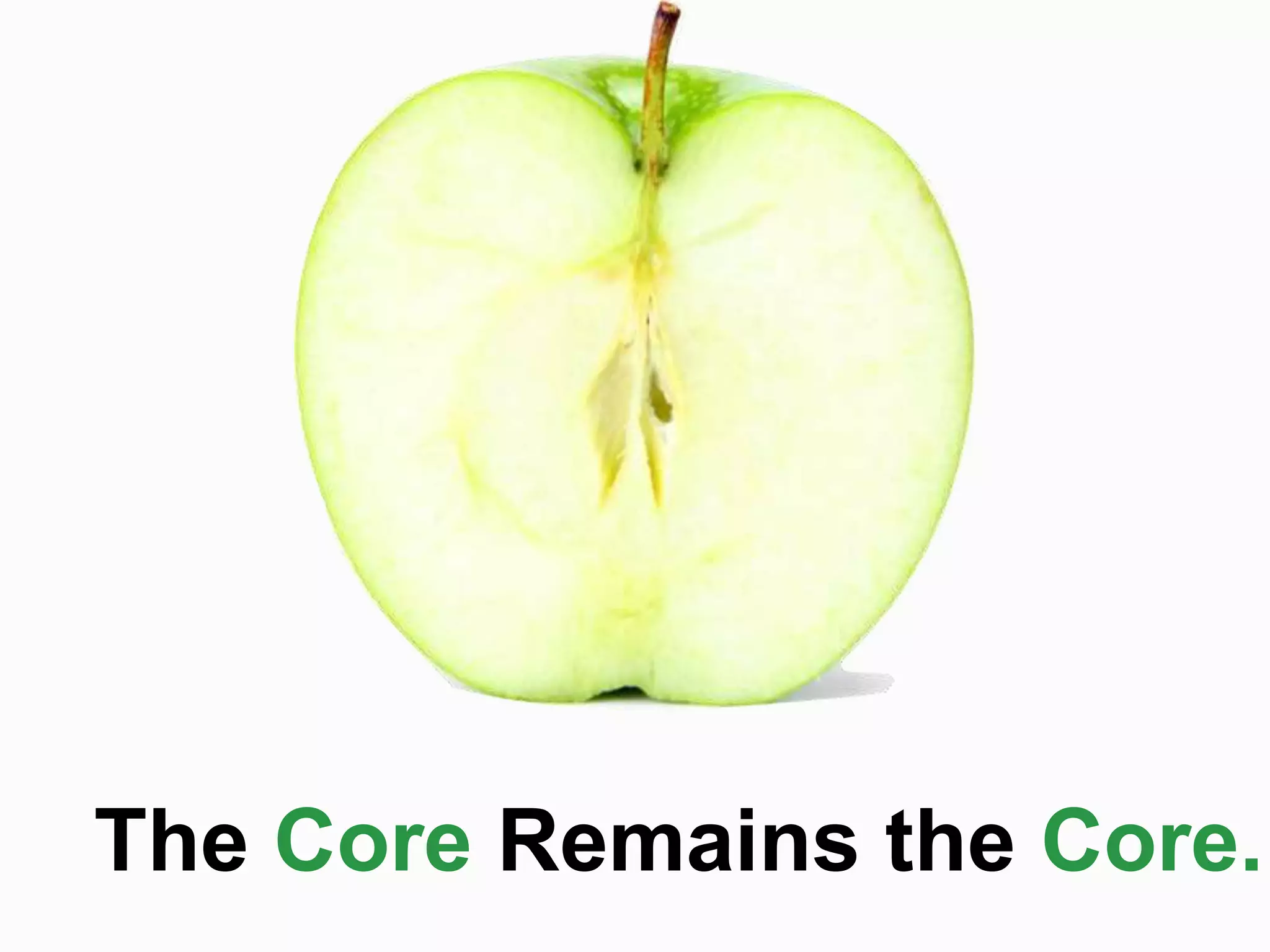 The Core Remains the Core.
 