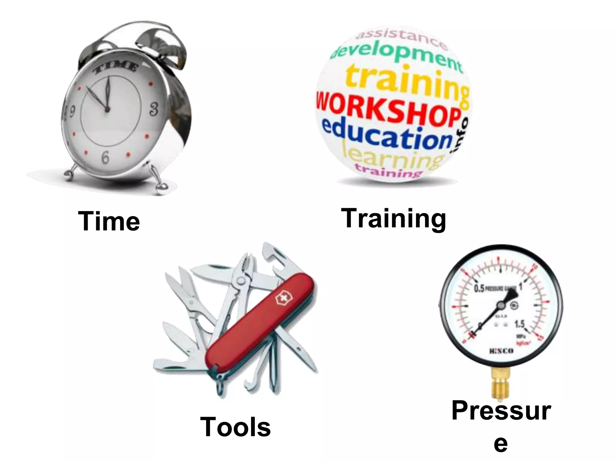 Tools
TrainingTime
Pressur
e
 