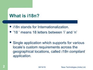 Beyond internationalization i18n | PPT