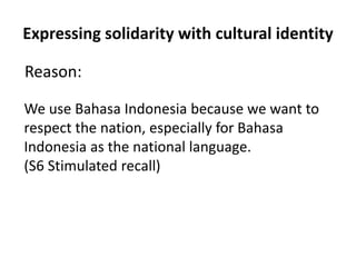 Indonesian Language Code Beyond language deficit students codeswitching in indonesian tertiary ...