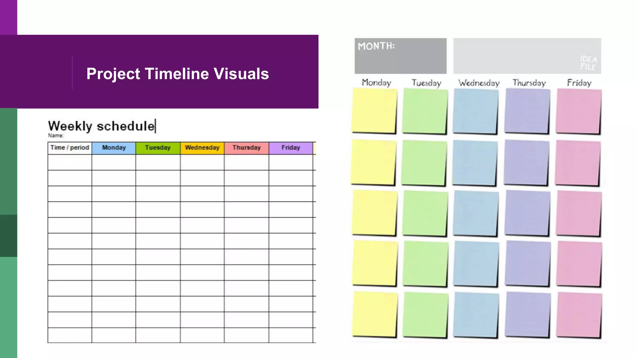Project Timeline Visuals
 