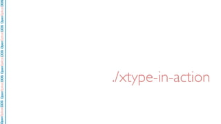 OpenSpliceDDSOpenSpliceDDOpenSpliceDDSOpenSpliceDDSOpenSpliceDDS
./xtype-in-action
 